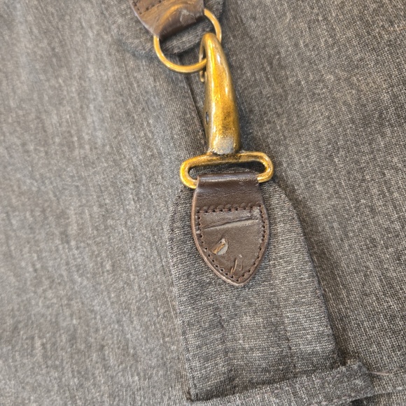 Banana Republic Short Sleeve Belted Stretch Midi Sheath Dress Gray Size 4 - Picture 7 of 10